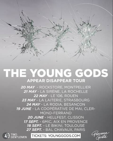 The Young Gods anuncia turnê “Appear Disappear” pela França em 2026
