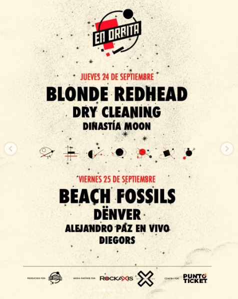 Festival En Órbita retorna ao Chile após oito anos e anuncia edição de 2026 com Blonde Redhead, Beach Fossils e Dry Cleaning