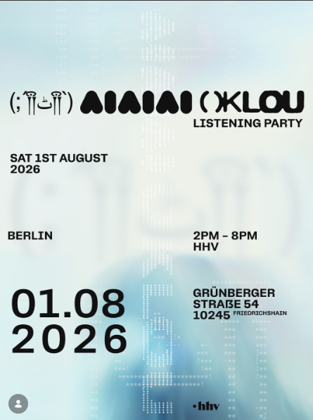 HHV Records recebe listening party da colaboração entre AIAIAI e Oklou em Berlim