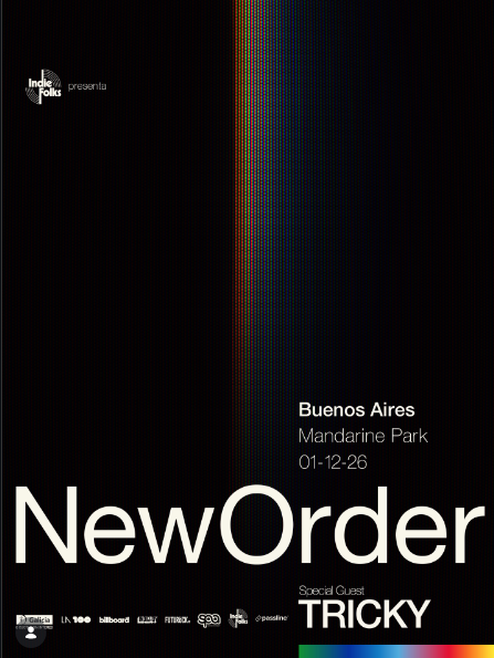 New Order anuncia show único na Argentina com Tricky como convidado especial