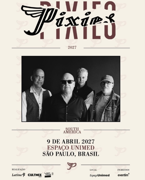 Pixies retorna ao Brasil em 2027 para show único em São Paulo