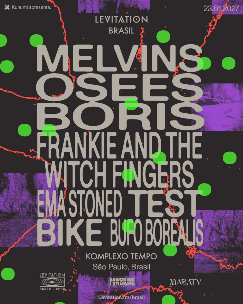 Levitation Brasil estreia em São Paulo em 2027 com Melvins, Osees, Boris e mais