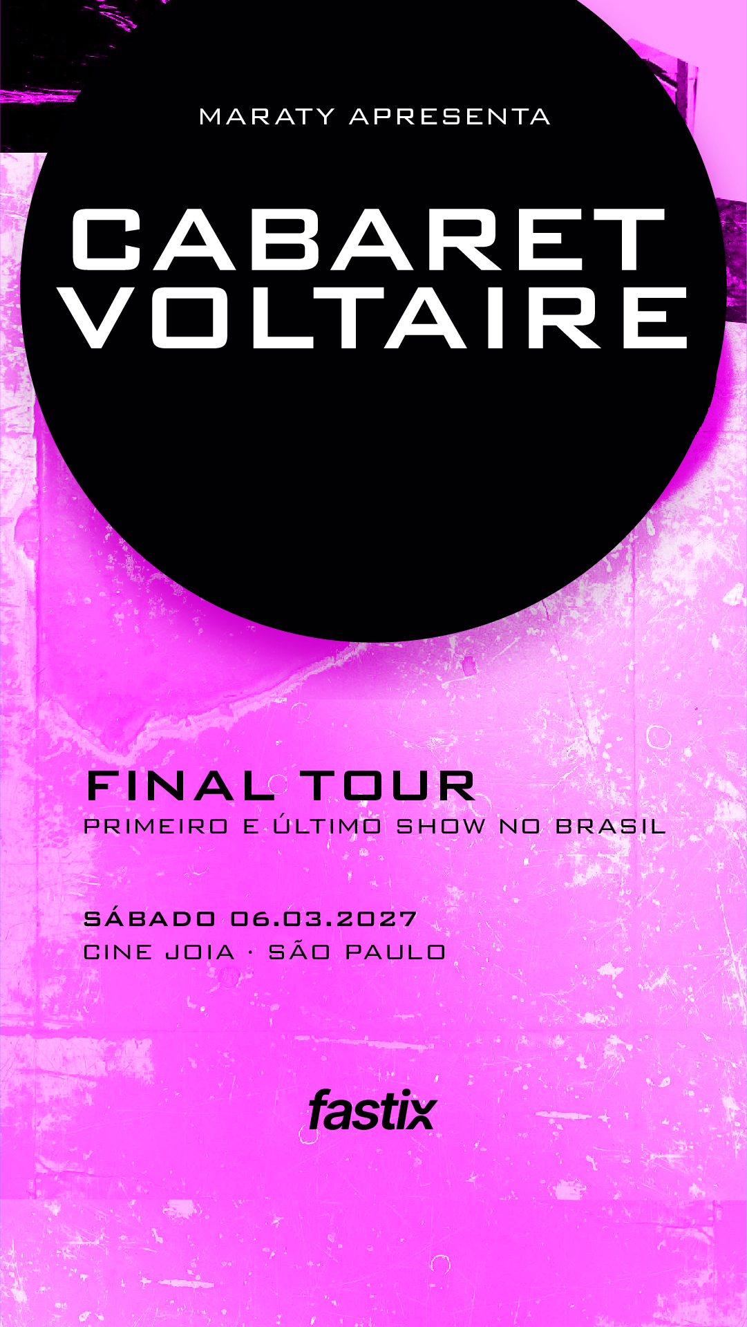 Cabaret Voltaire faz primeiro e último show no Brasil em março de 2027