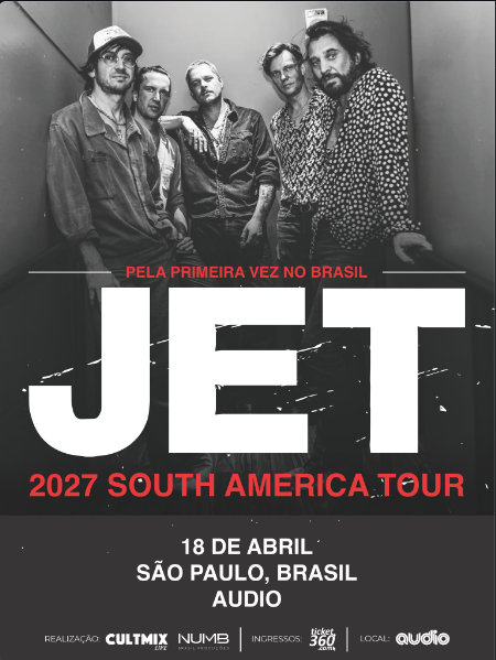 JET anuncia primeiro show no Brasil após mais de duas décadas de carreira